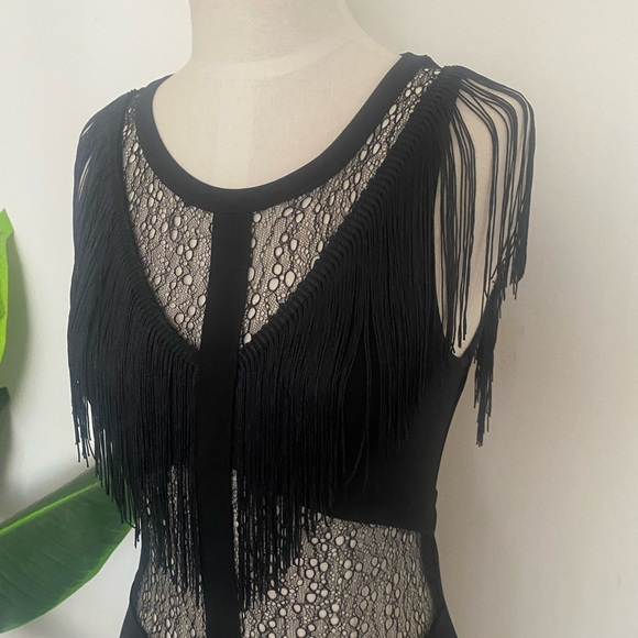 Festival Fringe and Lace Bodysuit - Picture 2 of 9